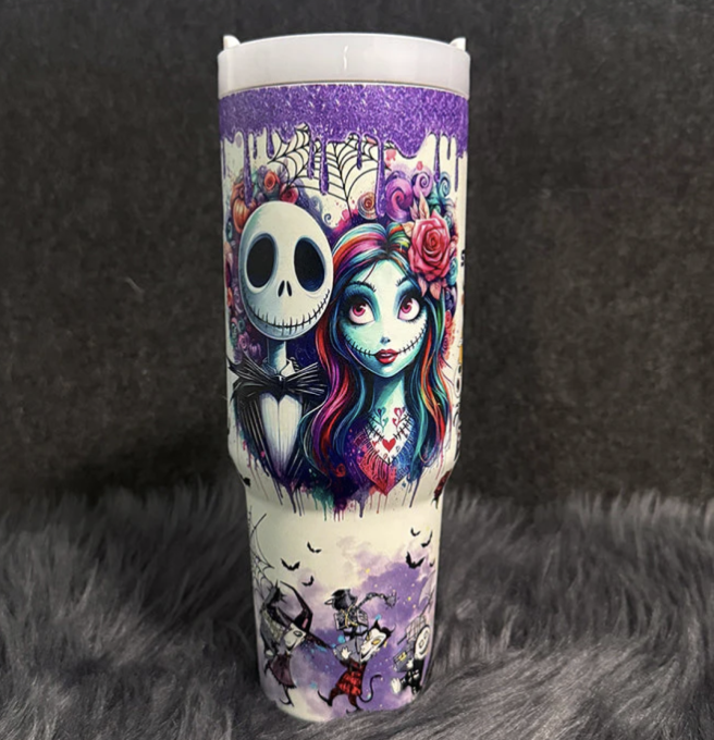 Vaso de 40 oz de Sally x Jack Skellington